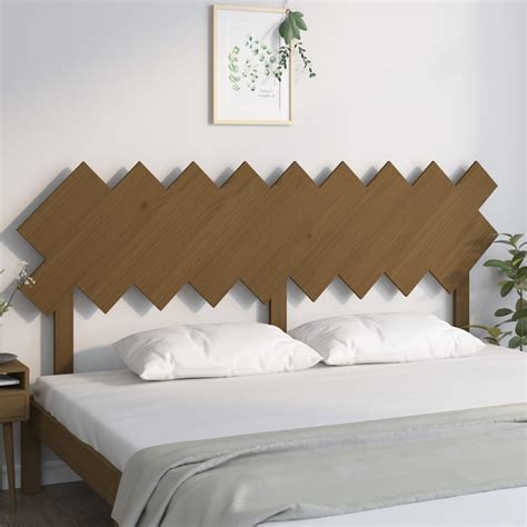 MSA Tête de lit Marron miel 178x3x80 5 cm Bois massif de pin