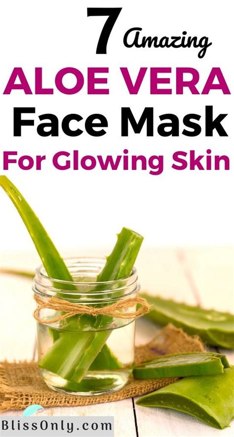 Aloe Vera Face Mask For Glowing Face Aloe Vera Face Mask Aloe Vera