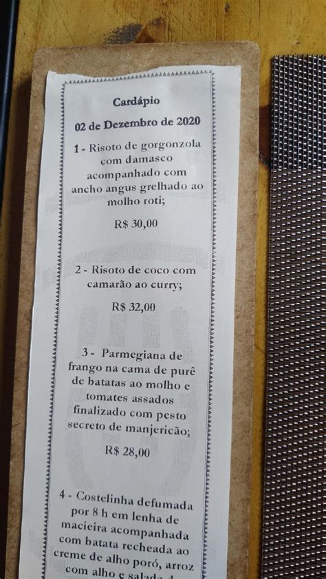 Menu At A Casa Cozinha Criativa Restaurant Belo Horizonte