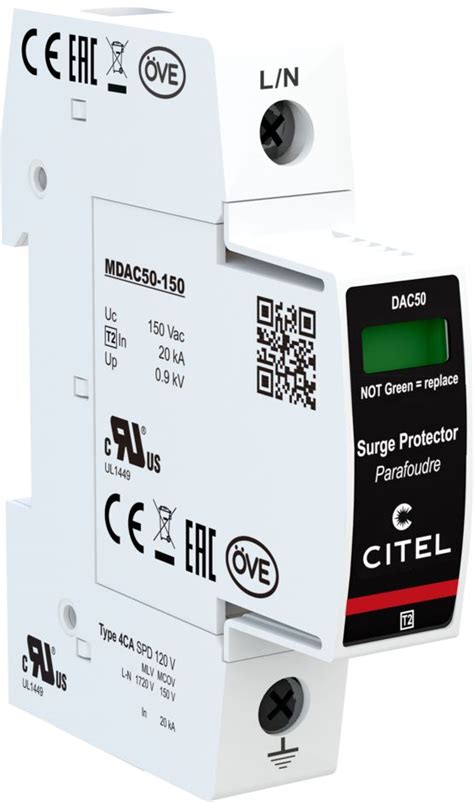 Parafoudre Basse Tension Type Dac Citel Cp