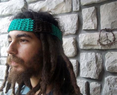 Menshippieheadbandingreencottonhairbyregrowrootsonetsy1300 Cute Hippie