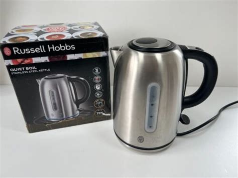 Russell Hobbs Kettle Quiet Boil Stainless Steel W Rapid Boil