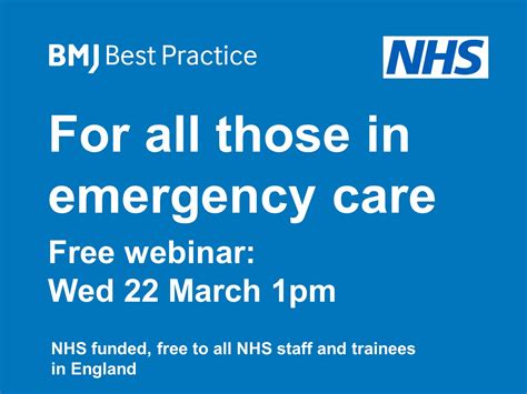 Display Event Bmj Best Practice For Emergency Care Webinar