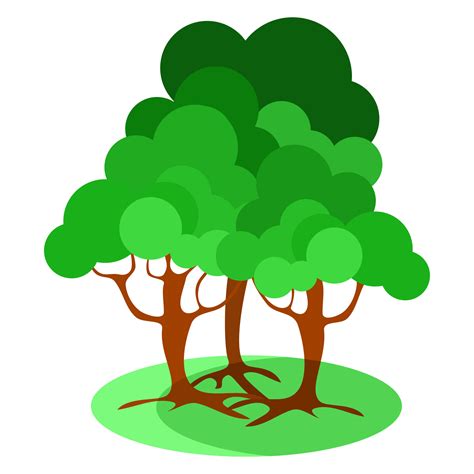 Vector for free use: Three trees