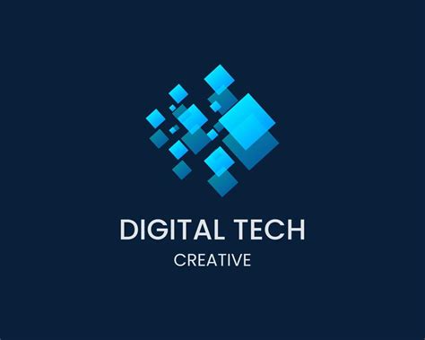 diseño de logotipo de empresa de tecnología digital 6332578 Vector en