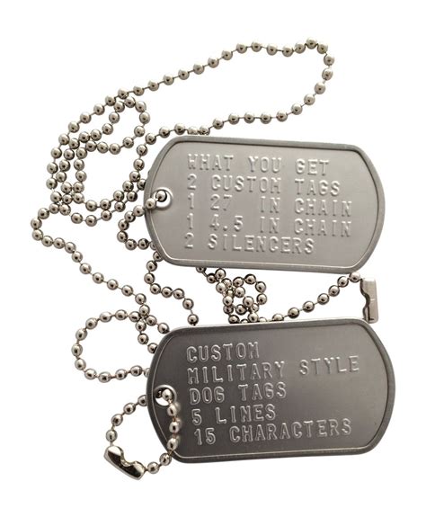 Military Style Dog Tags Made to Order Great for Gifts - Etsy