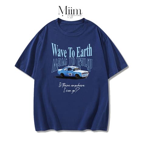 WAVE TO EARTH Graphic Fashion T Shirt For Men Unisex Tee Oversized