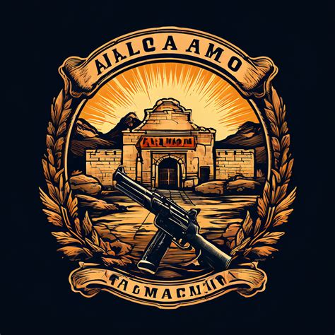 Logo Using The Words Alamo Firearms Academy And Using The Im By