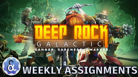 Deep Rock Galactic Weeky Assignments Trying New Builds Youtube