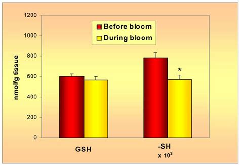 Concentrations Of Total Glutathione Gsh And Sulfhydryl Sh Groups