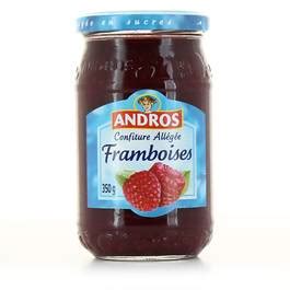 Andros Confiture allégée de framboise 350g houra fr