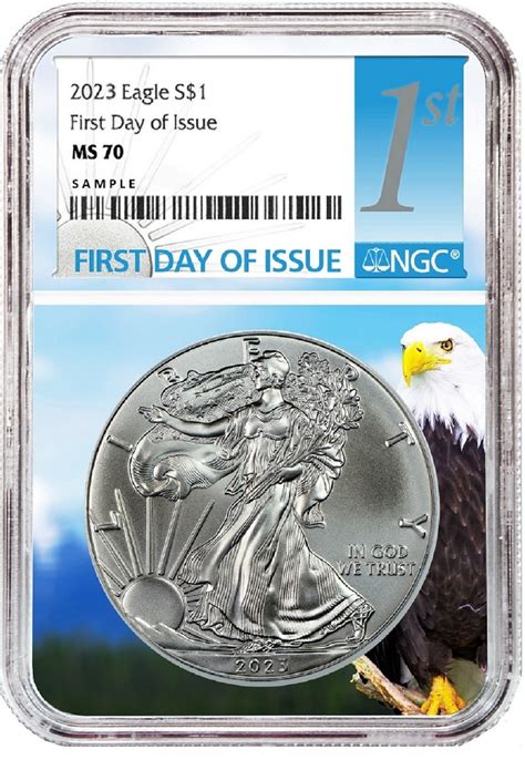 Oz Silver American Eagle Ngc Ms First Day Issue Core Pack