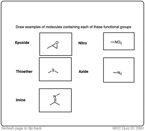 Organic Compounds Functional Groups