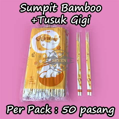 Jual Sumpit Bambu Tusuk Gigi Sumpit Panda Isi Psg Shopee