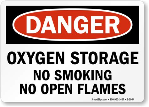 Oxygen No Smoking Signs - MySafetySign.com