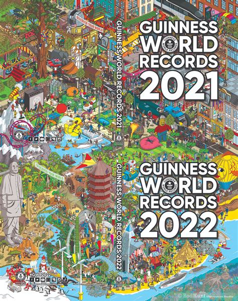 Guinness World Records 2022 Book Cover Illustration :: Behance