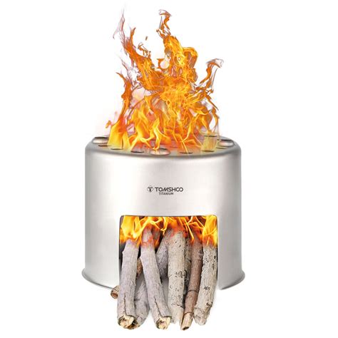 Tomshoo Furnace Wood Stove Stainless Steel Wood Portable Stainless