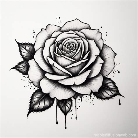 rose tattoo in watercolor style Prompts | Stable Diffusion Online