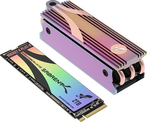 SABRENT GAMING M 2 NVMe SSD 2TB With Heatsink Solid State Drive 7300MB