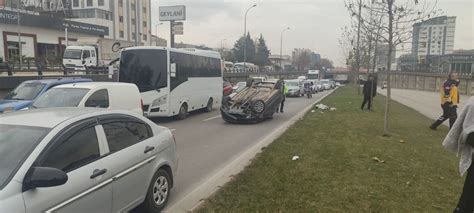 Gaziantep te feci kaza Otomobil defalarca takla attı Gaziantep in