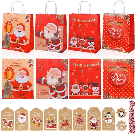 24 Pezzi Buste Regalo Natale Sacchetti Regalo Natale Sacchetti Natale