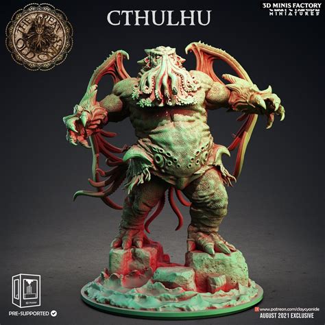 Cthulhu From Clay Cyanide Miniatures The Great Old Ones Monster