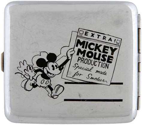 Hake's - MICKEY MOUSE METAL CIGARETTE CASE.