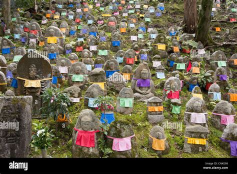 Jizo Statues In Kiyomizu Dera Temple In Higashiyama District Of Kyoto