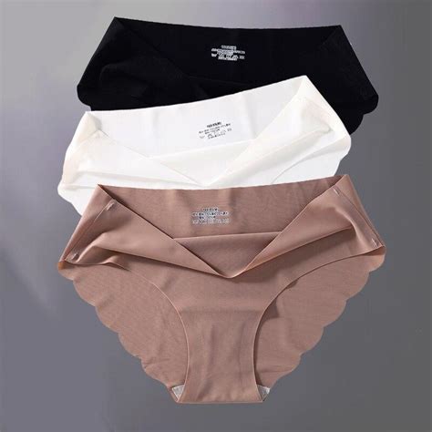 Buy Finetoo Pcs Set M Xl Seamless Ice Silk Women Panties Sexy Panties