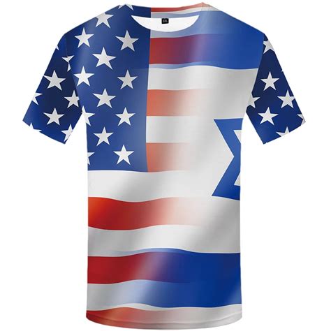 Venta Camisa Con La Bandera De Estados Unidos En Stock