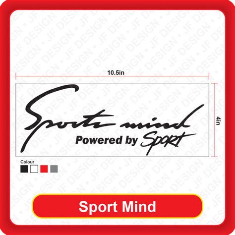 047 Quality Car Sticker Sport Mind 10 5in X 4in Sticker Cutting