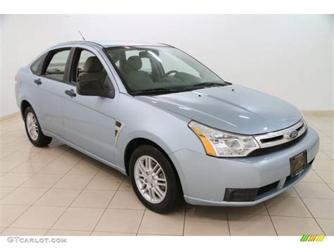 2008 Light Ice Blue Metallic Ford Focus SE Sedan 100889621 GTCarLot