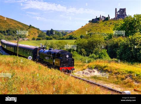 Swanage Steam Railway Corfe Castle Purbeck Dorset England United