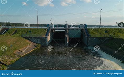 Small Dam With Hydroelectric Station Zalew Zemborzycki Bystrzyca