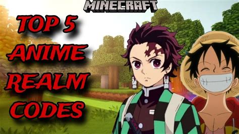 1 20 NEW TOP 5 BEST ANIME REALM CODES FOR MINECRAFT BEDROCK EDITION