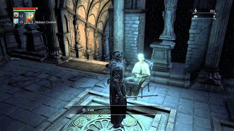 Bloodborne Cathedral Ward Chat With Old Rude Lady Saved At Oedon