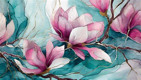 Mosaic Magnolia Elegance Mixed Media By Susan Rydberg Fine Art America