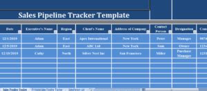 Sales Pipeline Tracker Excel Template For Free