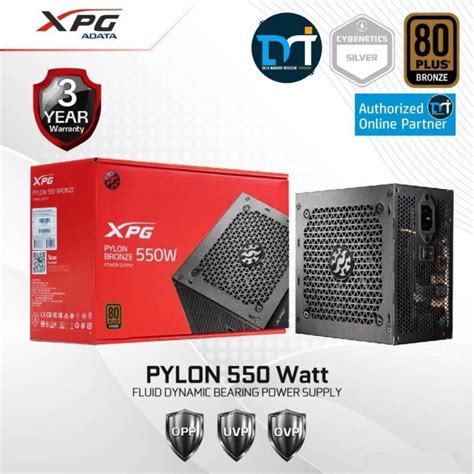 Jual Adata XPG PYLON 550W 80 Plus Bronze Flat Cable PSU 550Watt