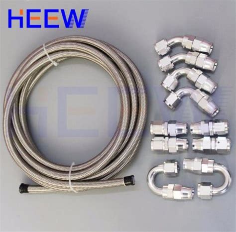 Sell 3m An8 Teflon Stainless Braided Oil Fuel Line E85 Ptfe Hose