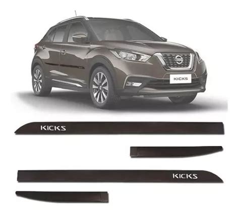 Friso Lateral Porta Nissan Kicks Cinza Rust A Parcelamento