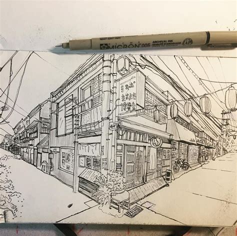 Xiaoyi Hu Evelyn On Instagram Two Point Perspective Street Study