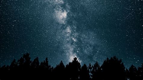 Download wallpaper 1366x768 starry sky, milky way, stars, night tablet ...