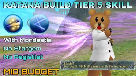 Mid Budget Build Katana Tier 5 Skill Lvl 235 Toram Online YouTube