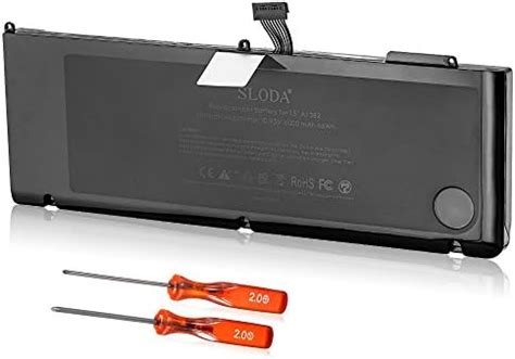 SLODA A1382 A1286 Laptop Replace Battery For Macbook Pro Pro 8 2 9 1 15