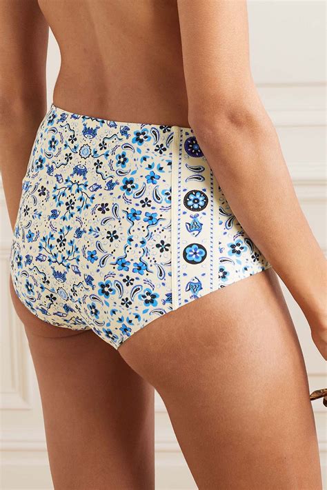 Tory Burch Printed Bikini Briefs The Outnet