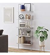 Amazon Nathan James Oscar Modern 5 Shelf Bookcase Industrial