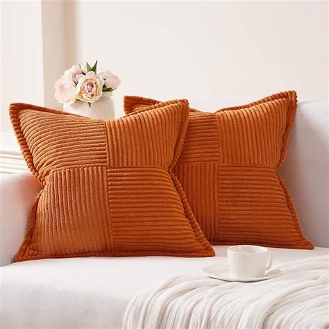 Amazon Topfinel Fall Broadside Throw Pillow Cover With Splicing