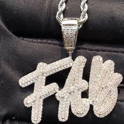 New Custom Name Iced Out Letters Pendant Necklace Personalised Hip Hop