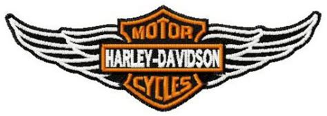 Harley Davidson Logo 2 Machine Embroidery Design